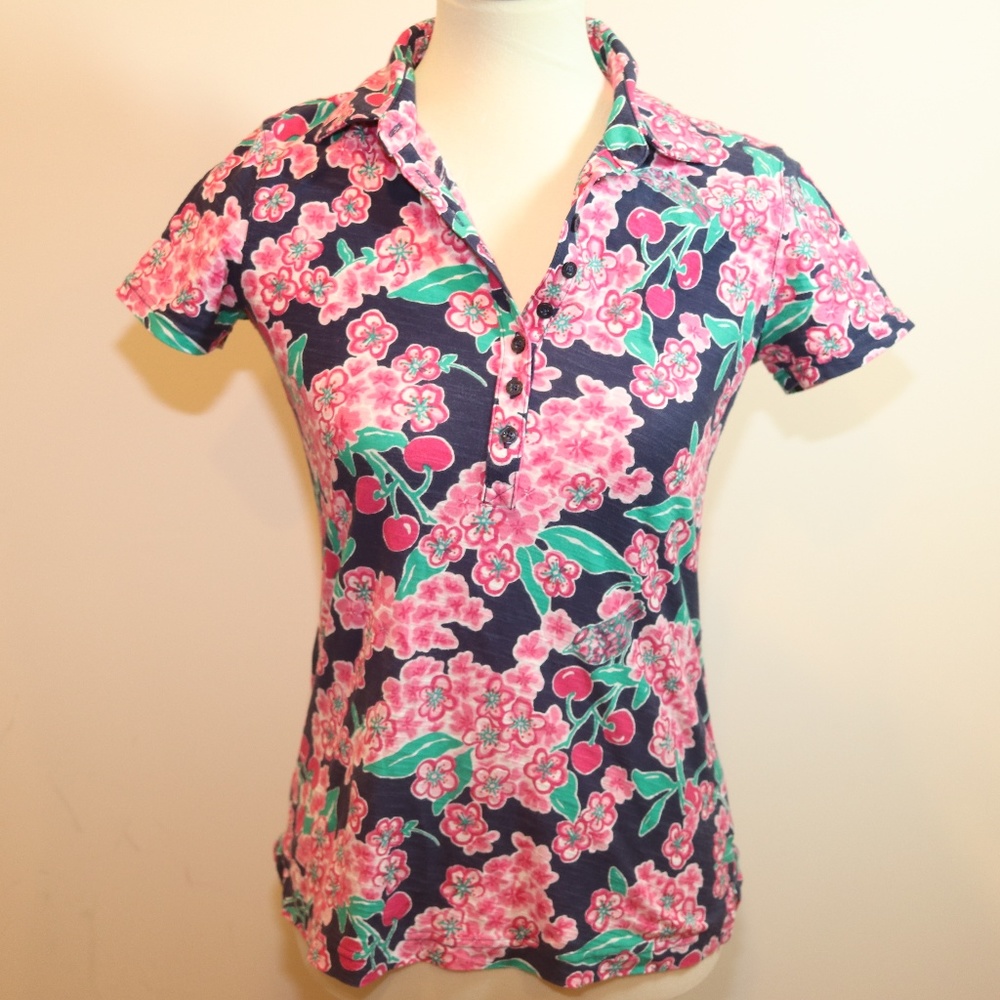 Lilly Pulitzer Cherry Blossom  Shirt Sz S